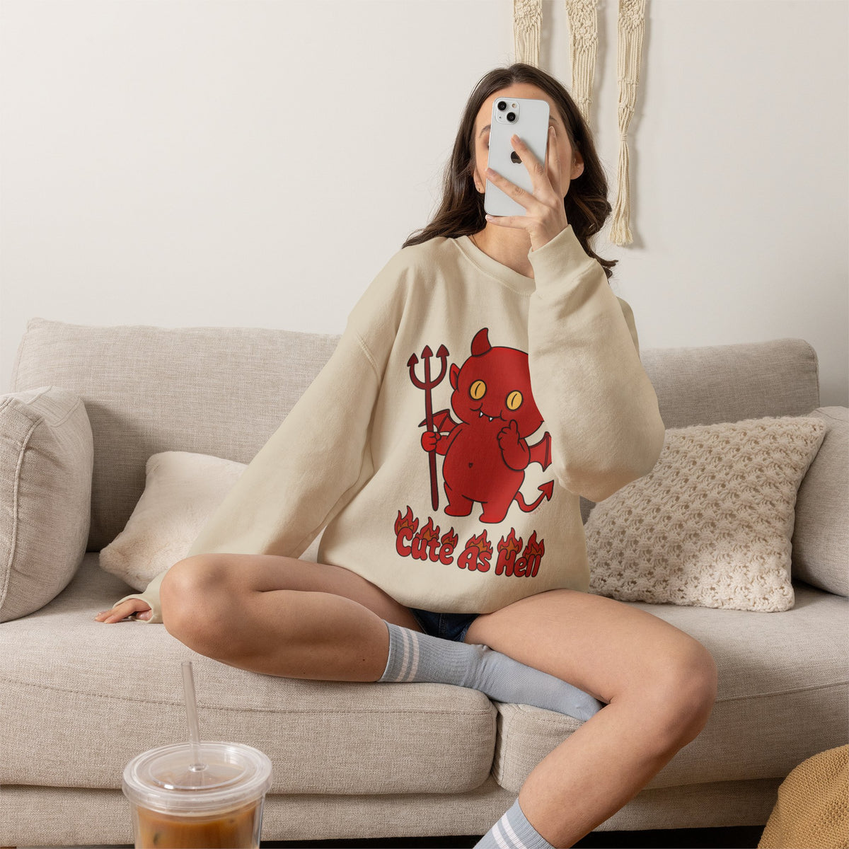 "Cute As Hell" - Unisex Sweatshirt