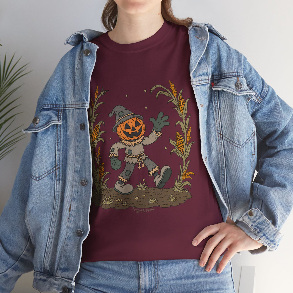 Pumpkin Head Scarecrow - Unisex Tshirt