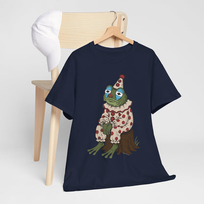Clown Frog Unisex T-Shirt – Melancholy Circus Frog Graphic Tee