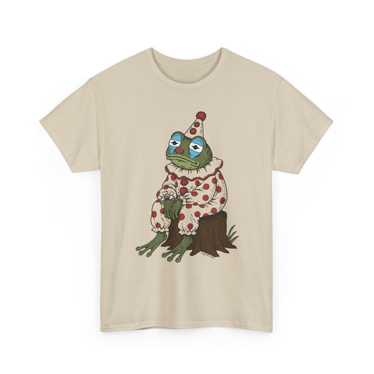 Clown Frog Unisex T-Shirt – Melancholy Circus Frog Graphic Tee