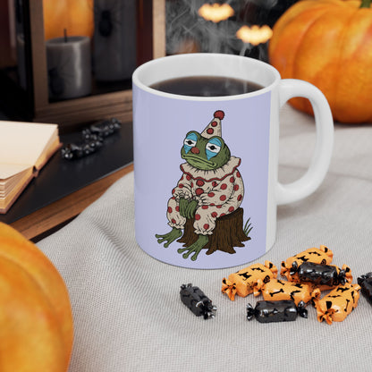 Ceramic Mug — Cute Floral Frog Illustration Coffee Cup (11oz, 15oz)
