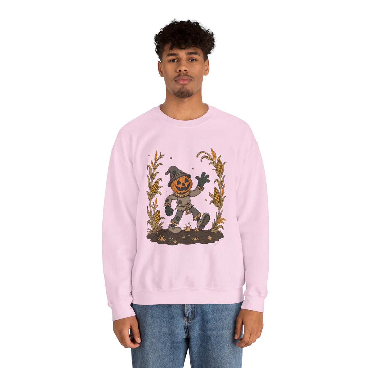 Pumpkin Head Scarecrow - Unisex Sweatshirt