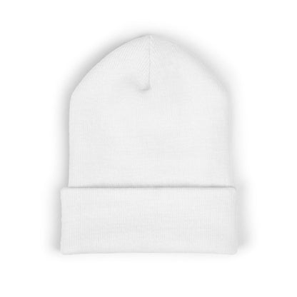 Cute Devil Embroidered Beanie – Cozy Cuffed Knit Hat
