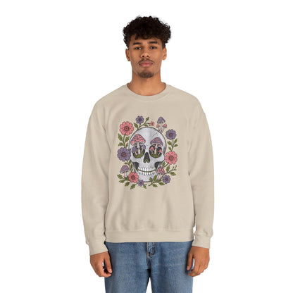Flower Fungi Skull - Unisex Sweatshirt