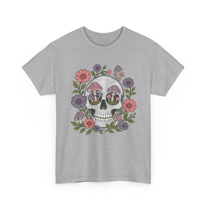 Floral Fungi Skull - Unisex T-Shirt