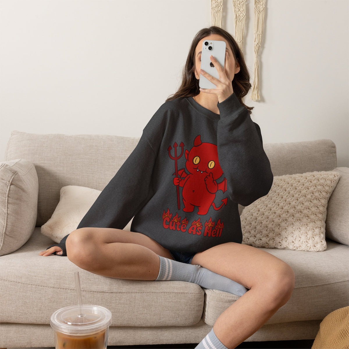 "Cute As Hell" - Unisex Sweatshirt
