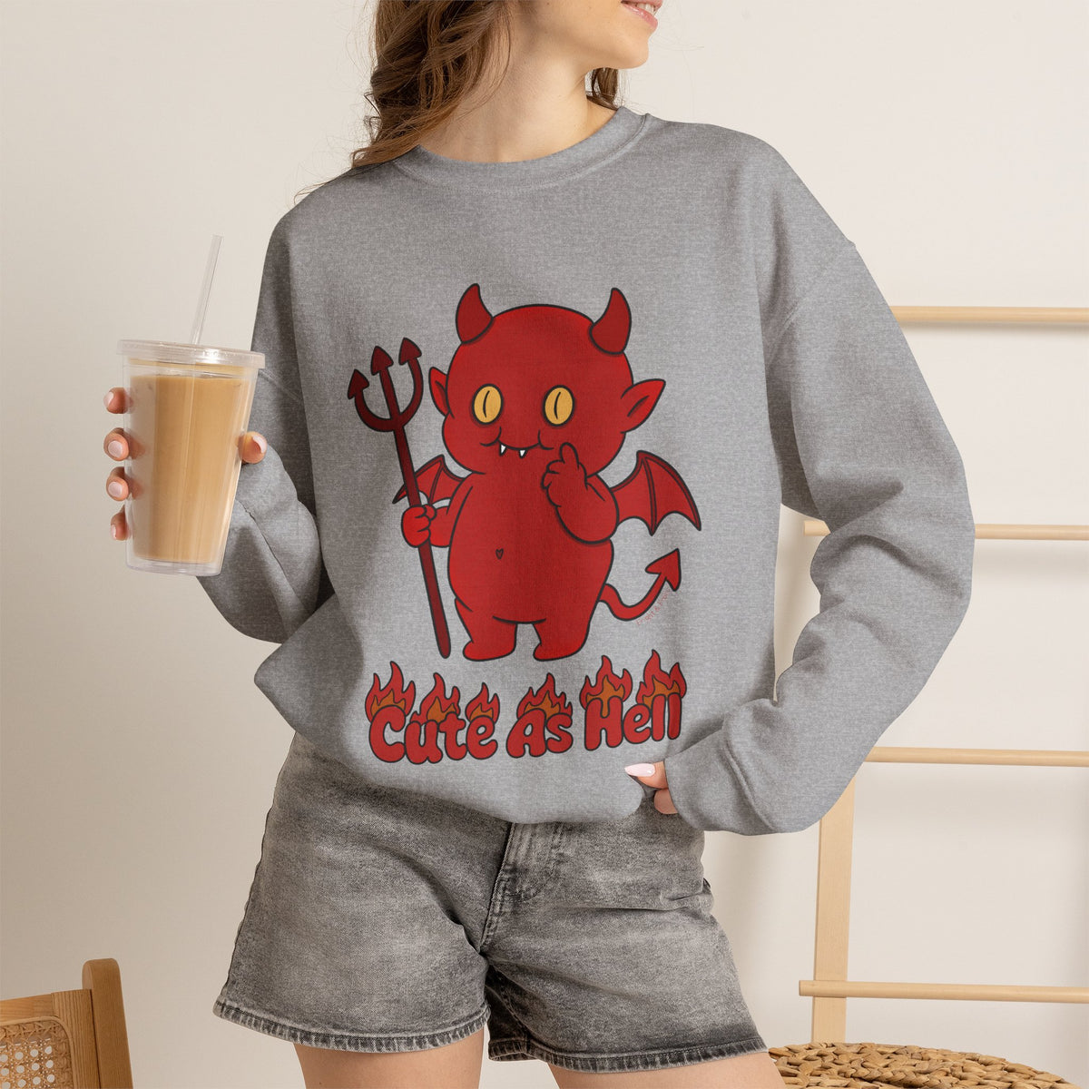 "Cute As Hell" - Unisex Sweatshirt