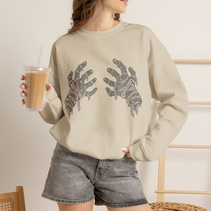 Mummy Hand Bra - Unisex Sweatshirt