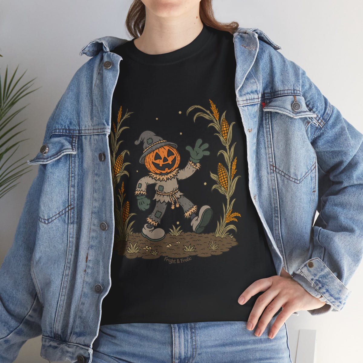 Pumpkin Head Scarecrow - Unisex Tshirt