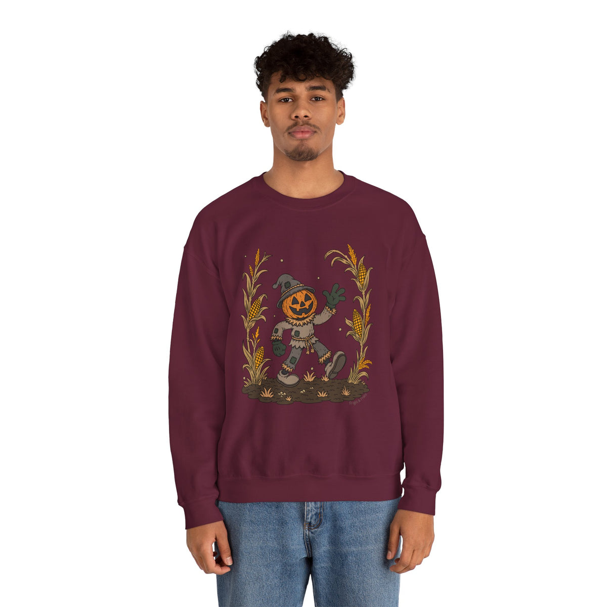 Pumpkin Head Scarecrow - Unisex Sweatshirt