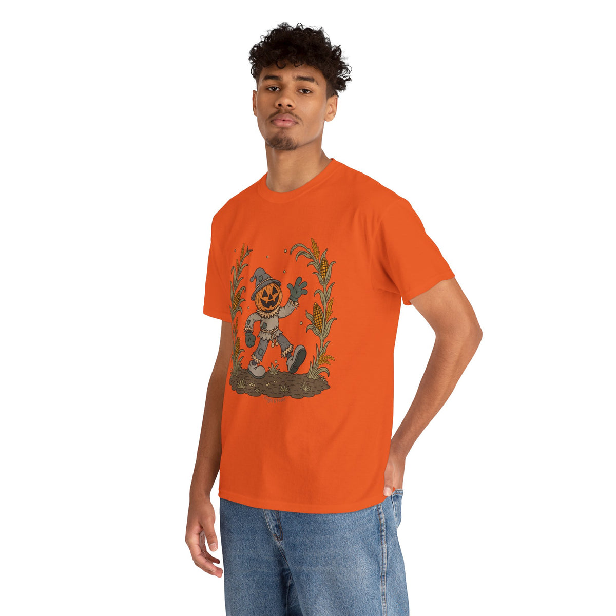 Pumpkin Head Scarecrow - Unisex Tshirt