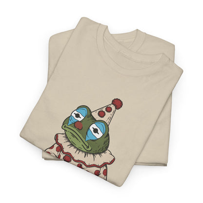 Clown Frog Unisex T-Shirt – Melancholy Circus Frog Graphic Tee