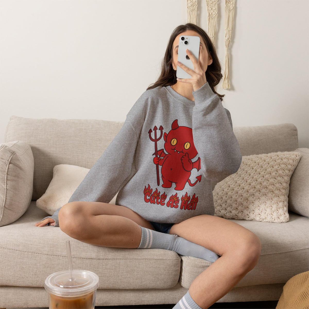 "Cute As Hell" - Unisex Sweatshirt