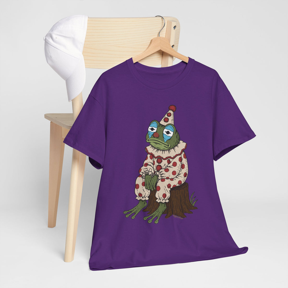 Clown Frog Unisex T-Shirt – Melancholy Circus Frog Graphic Tee