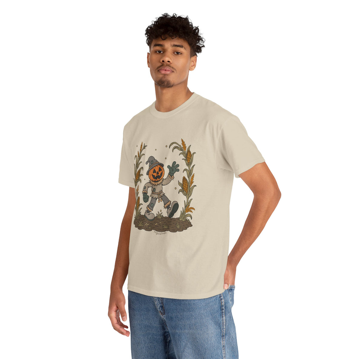 Pumpkin Head Scarecrow - Unisex Tshirt
