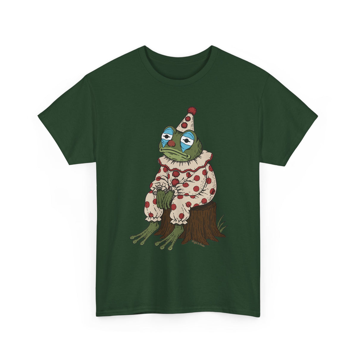 Clown Frog Unisex T-Shirt – Melancholy Circus Frog Graphic Tee