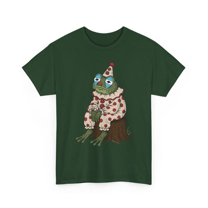 Clown Frog Unisex T-Shirt – Melancholy Circus Frog Graphic Tee