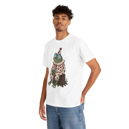 Clown Frog Unisex T-Shirt – Melancholy Circus Frog Graphic Tee