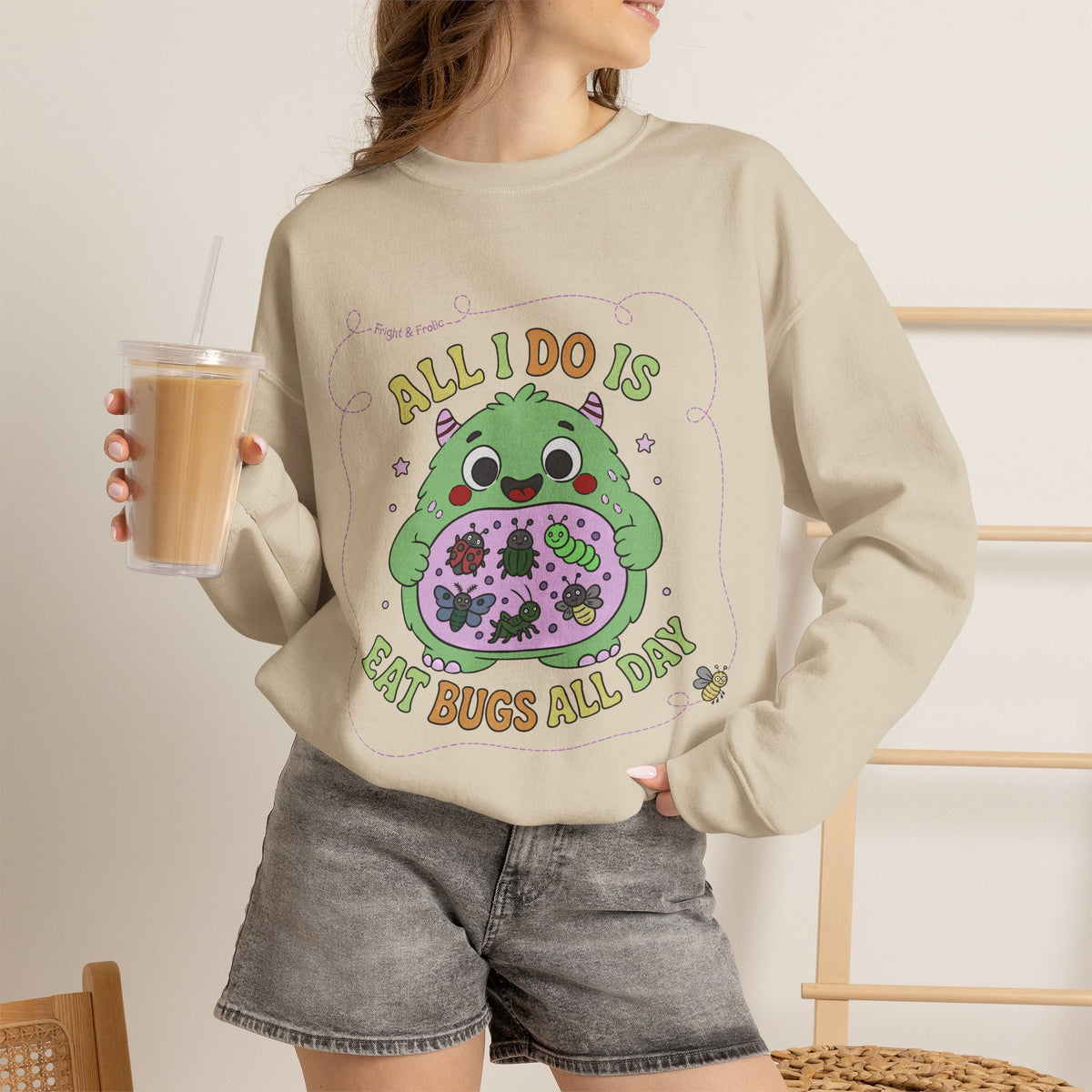 "All I Do Is Eat Bugs All Day" - Unisex Sweatshirt