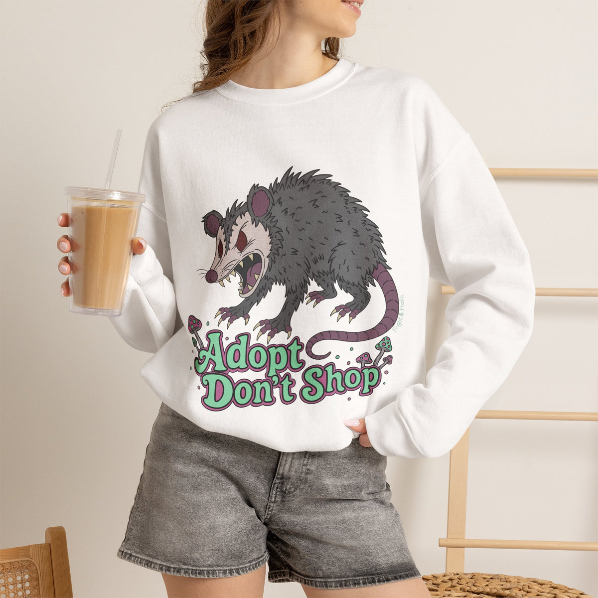 "Adopt Don't Shop" - Unisex Sweatshirt