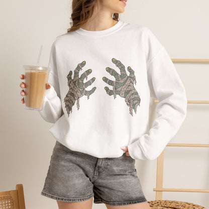 Mummy Hand Bra - Unisex Sweatshirt