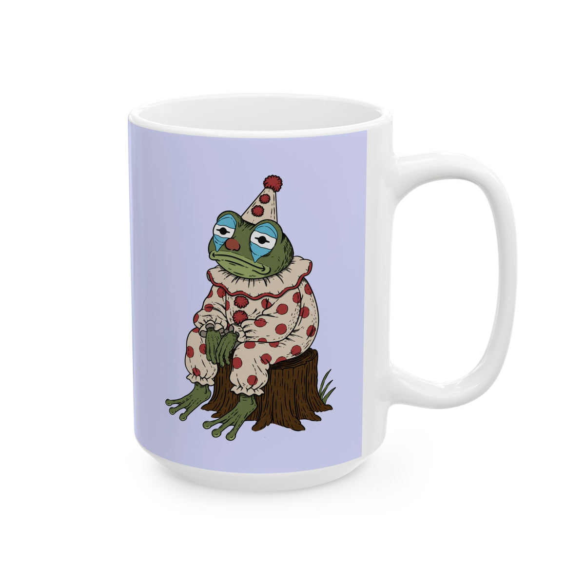 Ceramic Mug — Cute Floral Frog Illustration Coffee Cup (11oz, 15oz)