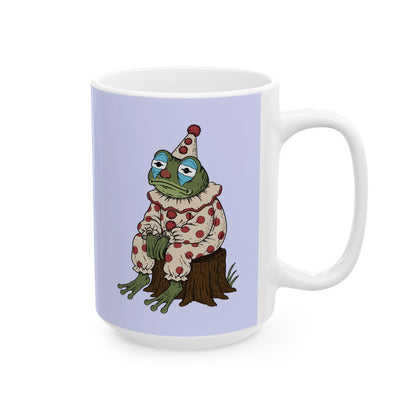 Ceramic Mug — Cute Floral Frog Illustration Coffee Cup (11oz, 15oz)