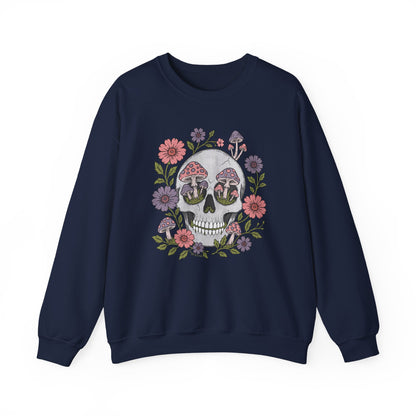 Flower Fungi Skull - Unisex Sweatshirt