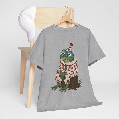 Clown Frog Unisex T-Shirt – Melancholy Circus Frog Graphic Tee