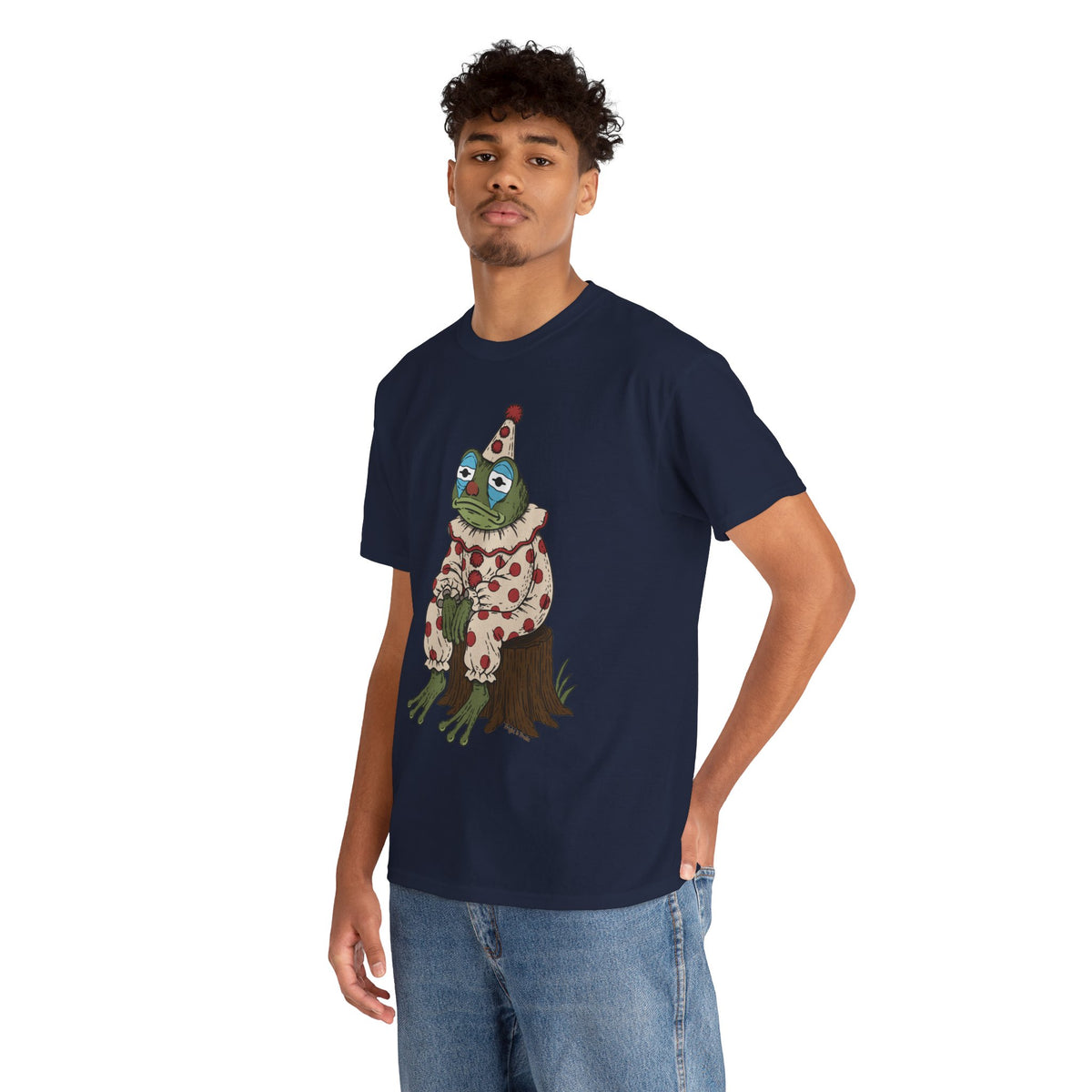 Clown Frog Unisex T-Shirt – Melancholy Circus Frog Graphic Tee