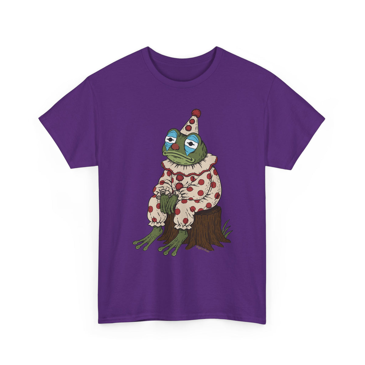 Clown Frog Unisex T-Shirt – Melancholy Circus Frog Graphic Tee