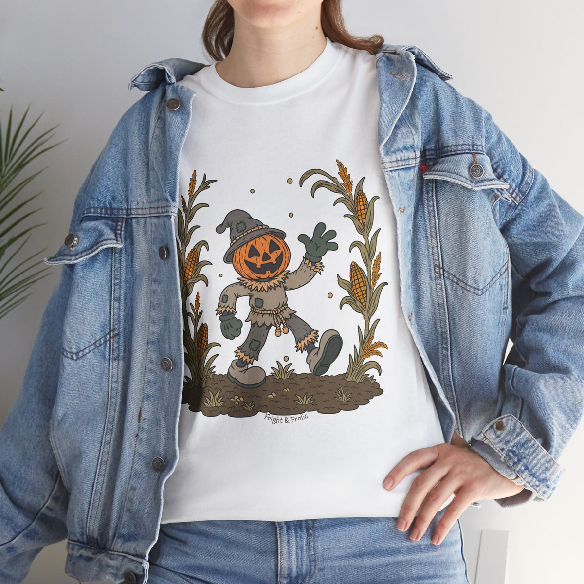 Pumpkin Head Scarecrow - Unisex Tshirt