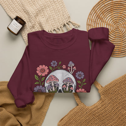Flower Fungi Skull - Unisex Sweatshirt