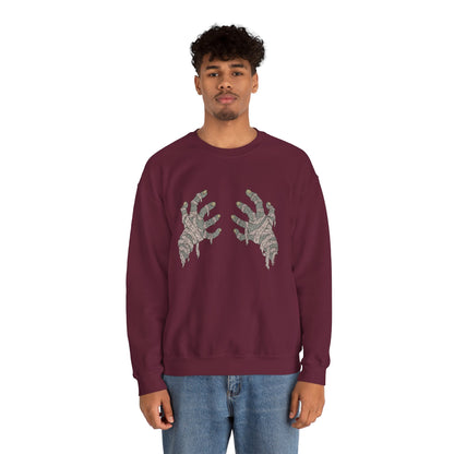 Mummy Hand Bra - Unisex Sweatshirt