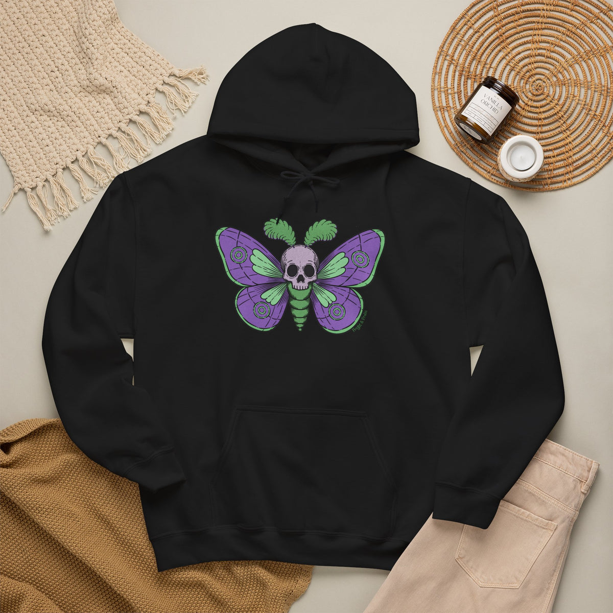 Skull Moth - Unisex Hoodie