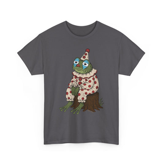 Clown Frog Unisex T-Shirt – Melancholy Circus Frog Graphic Tee