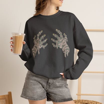 Mummy Hand Bra - Unisex Sweatshirt