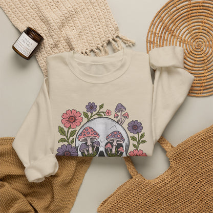 Flower Fungi Skull - Unisex Sweatshirt