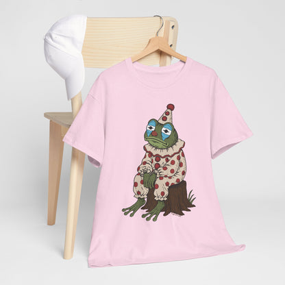 Clown Frog Unisex T-Shirt – Melancholy Circus Frog Graphic Tee