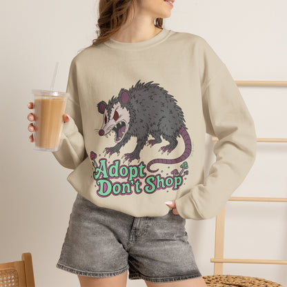 "Adopt Don't Shop" - Unisex Sweatshirt