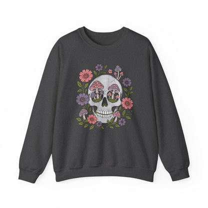 Flower Fungi Skull - Unisex Sweatshirt