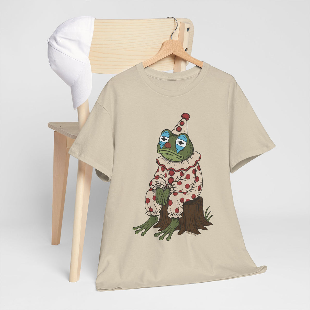 Clown Frog Unisex T-Shirt – Melancholy Circus Frog Graphic Tee