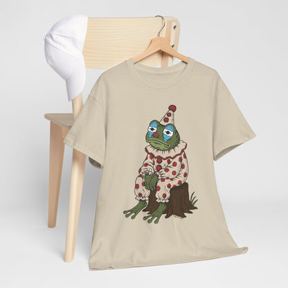 Clown Frog Unisex T-Shirt – Melancholy Circus Frog Graphic Tee