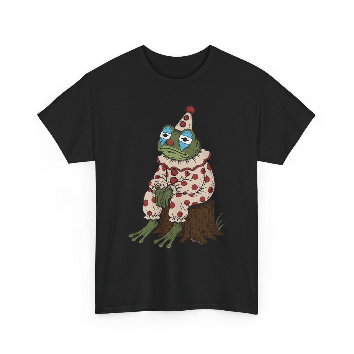 Clown Frog Unisex T-Shirt – Melancholy Circus Frog Graphic Tee