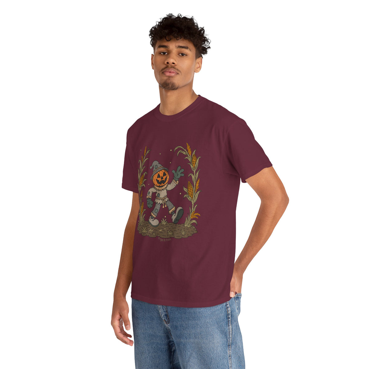 Pumpkin Head Scarecrow - Unisex Tshirt