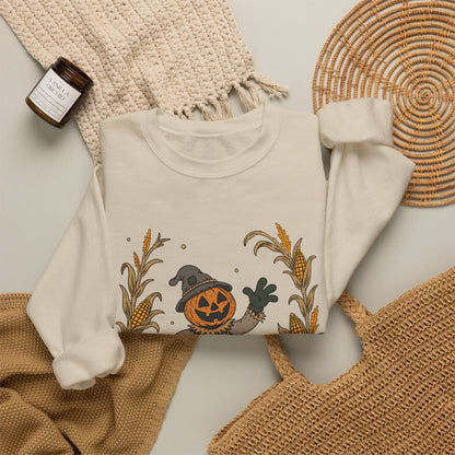 Pumpkin Head Scarecrow - Unisex Sweatshirt