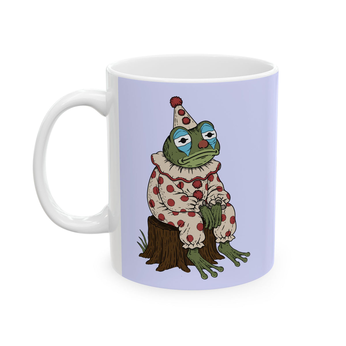 Ceramic Mug — Cute Floral Frog Illustration Coffee Cup (11oz, 15oz)