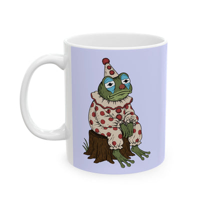 Ceramic Mug — Cute Floral Frog Illustration Coffee Cup (11oz, 15oz)