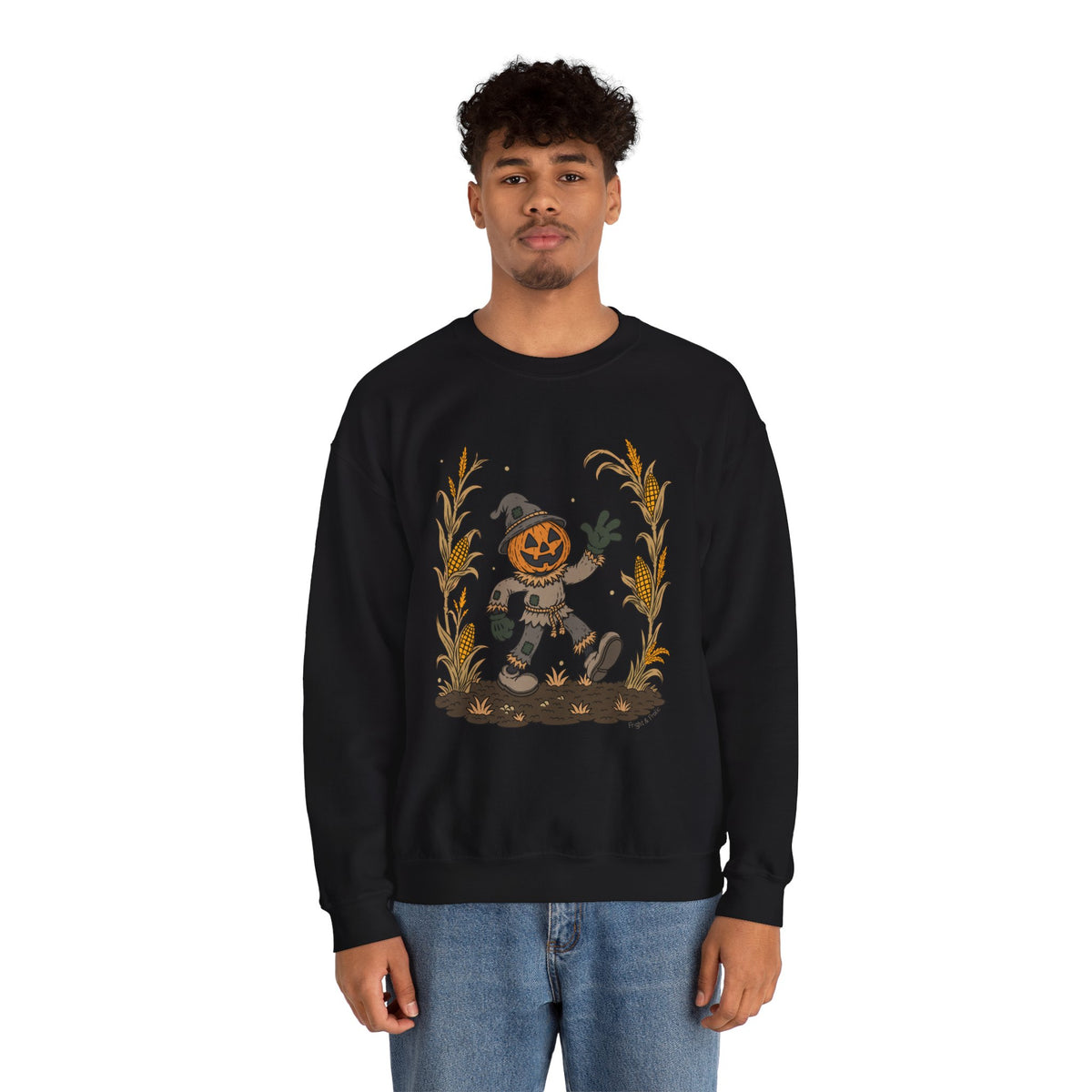 Pumpkin Head Scarecrow - Unisex Sweatshirt