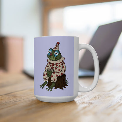Ceramic Mug — Cute Floral Frog Illustration Coffee Cup (11oz, 15oz)